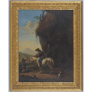 Karel Dujardin (1626 - 1678) - Scène Populaire