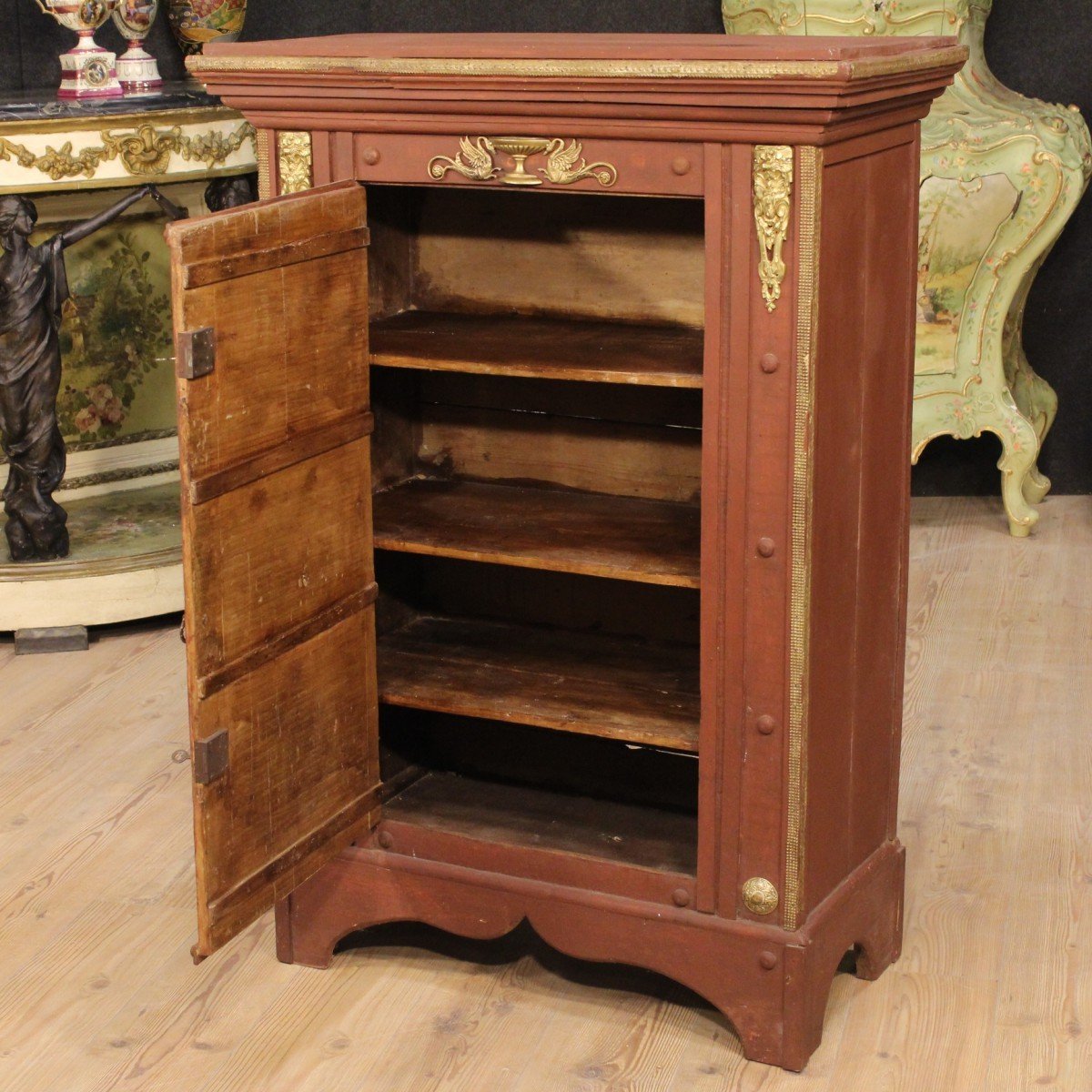 Armoire Italienne En Bois Peint-photo-7