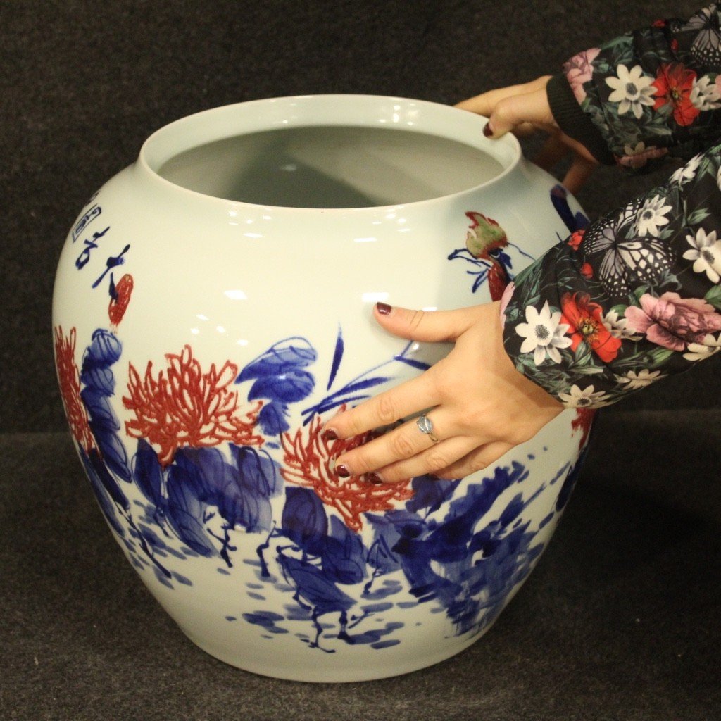 Chinese Painted Ceramic Vase-photo-2