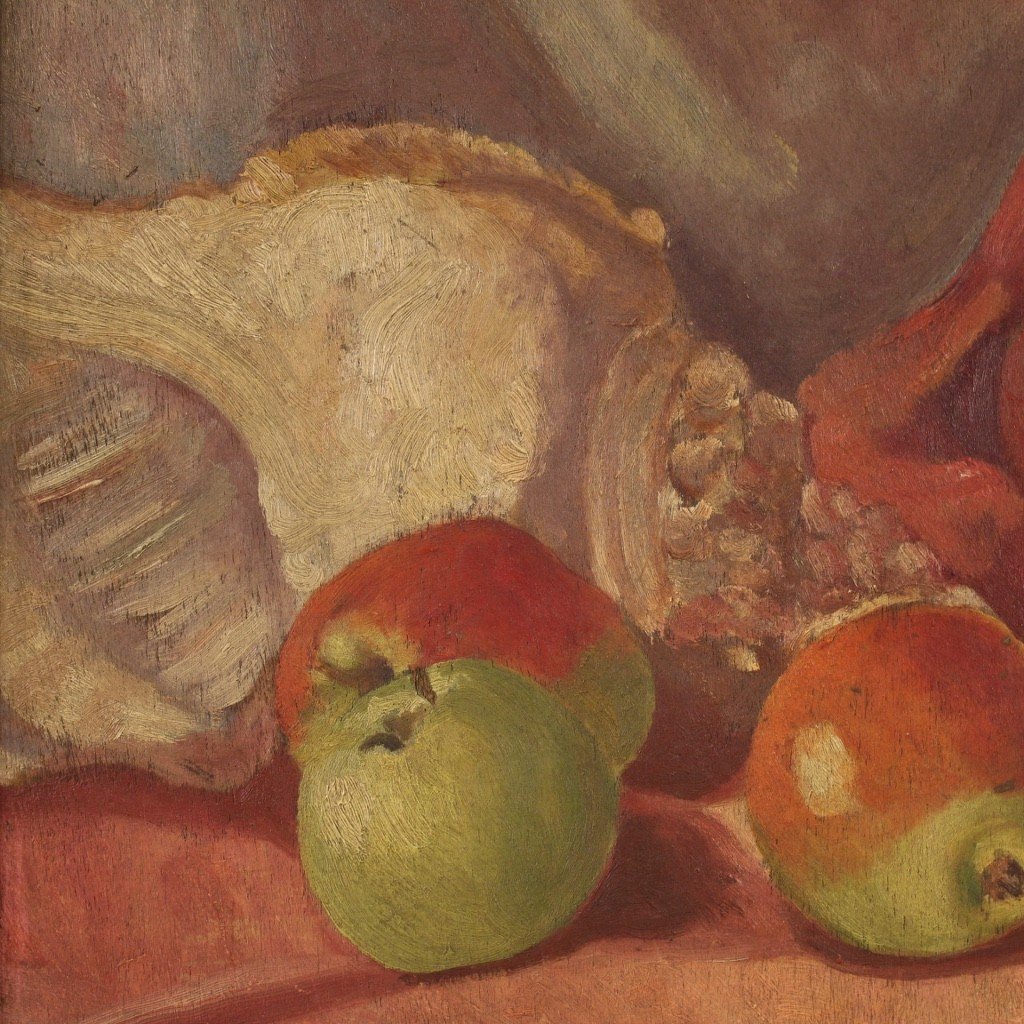 Tableau Italien Signé Nature Morte Datée 1930-photo-8