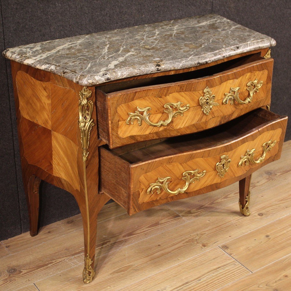 élégante Commode Louis XV Du 18ème Siècle-photo-2