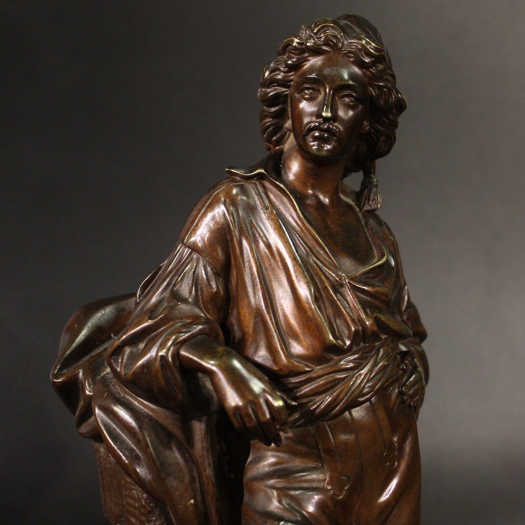 Refined Bronze Sculpture From The Second Half Of The 19th Century-photo-2