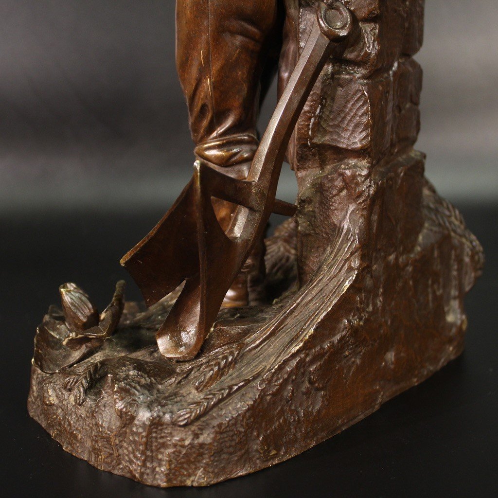 Refined Bronze Sculpture From The Second Half Of The 19th Century-photo-2