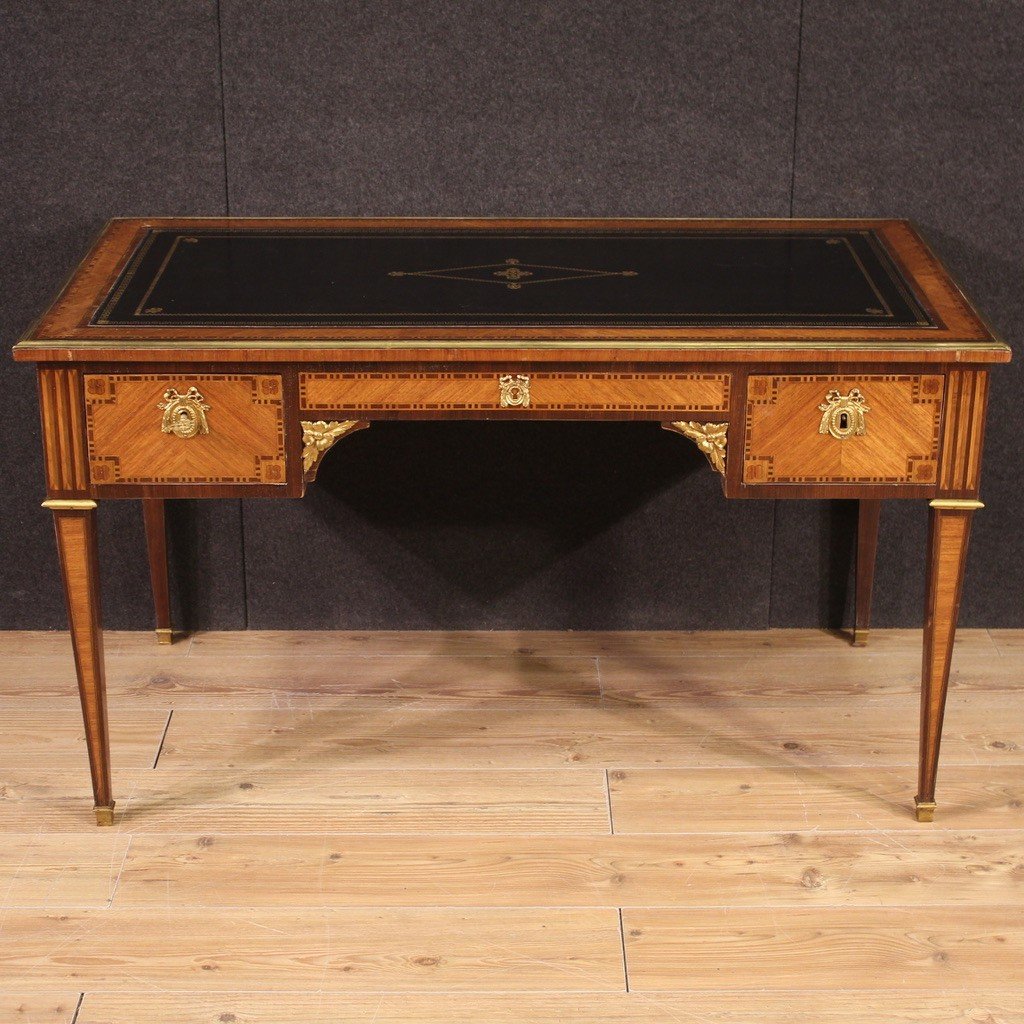 Elegant Napoleon III Writing Desk In Louis XVI Style-photo-2