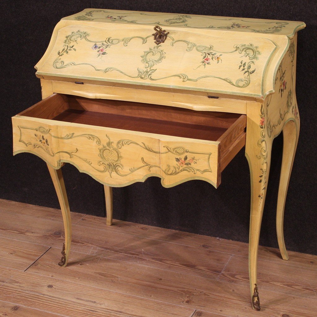 Painted Bureau In Venetian Style From 1960s-photo-6