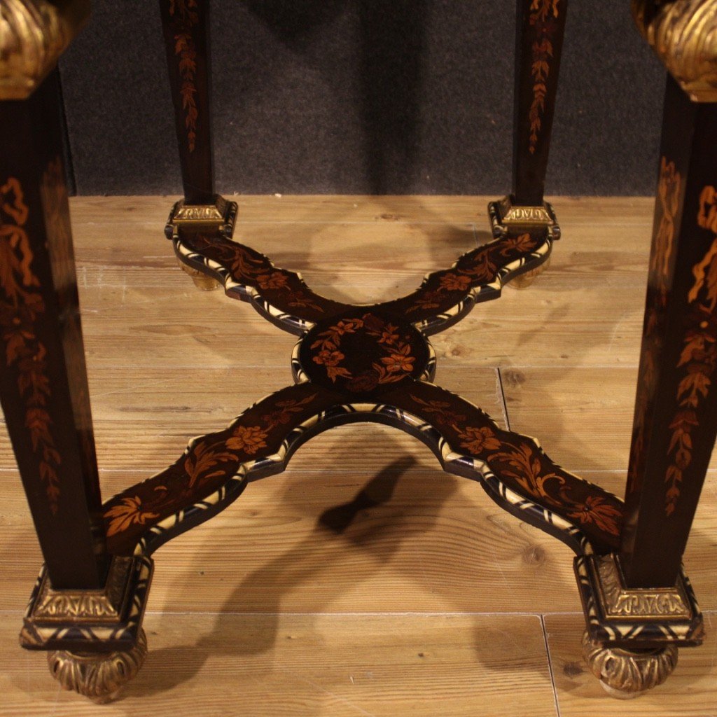 Roll-top Desk In Inlaid Wood In Napoleon III Style-photo-5