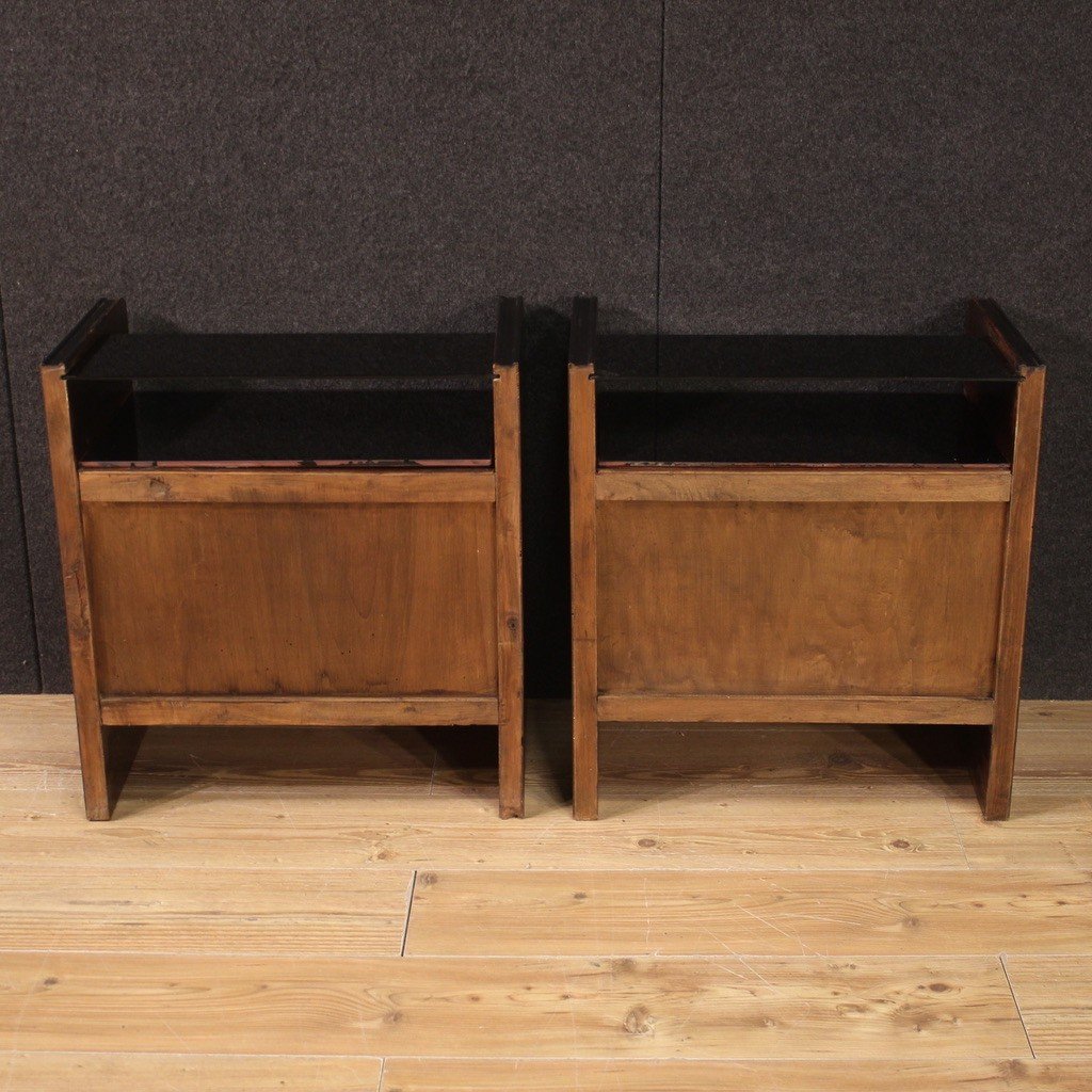 Pair Of French Bedside Tables In 50's Art Deco Style -photo-2