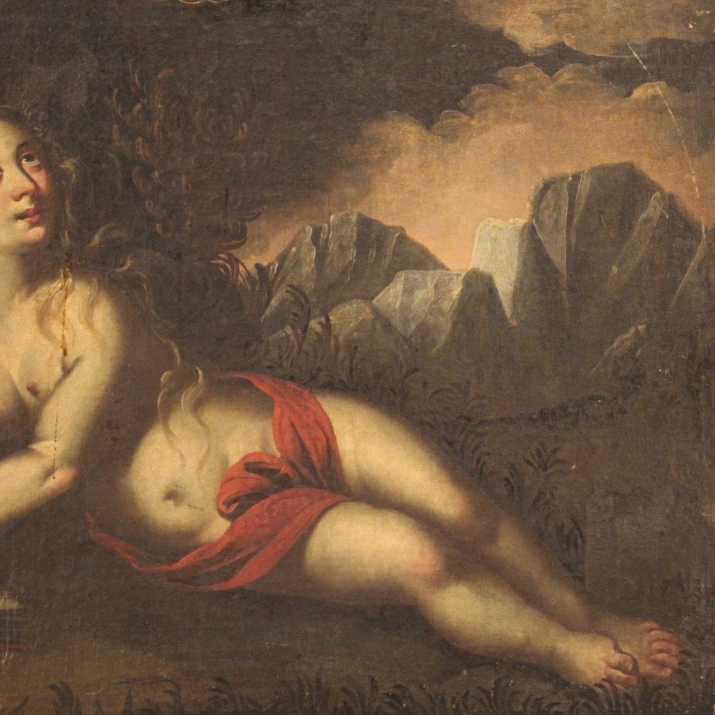 Religious Painting Mary Magdalene From 17th Century-photo-1