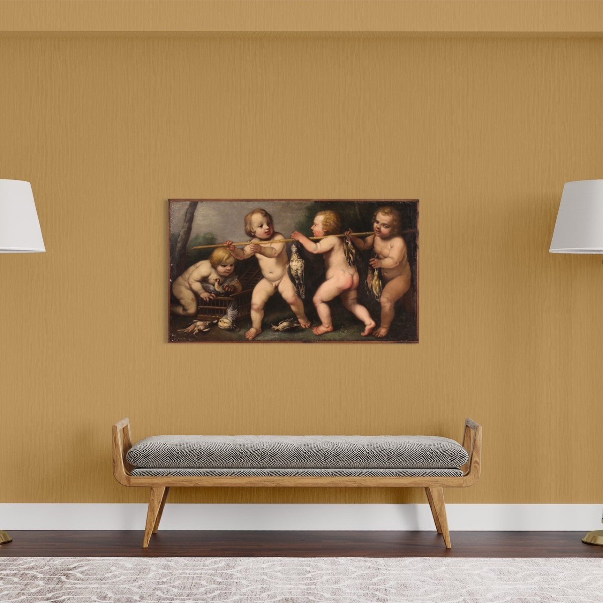 17th Century Rudolphine School Painting, Cherub Games-photo-6