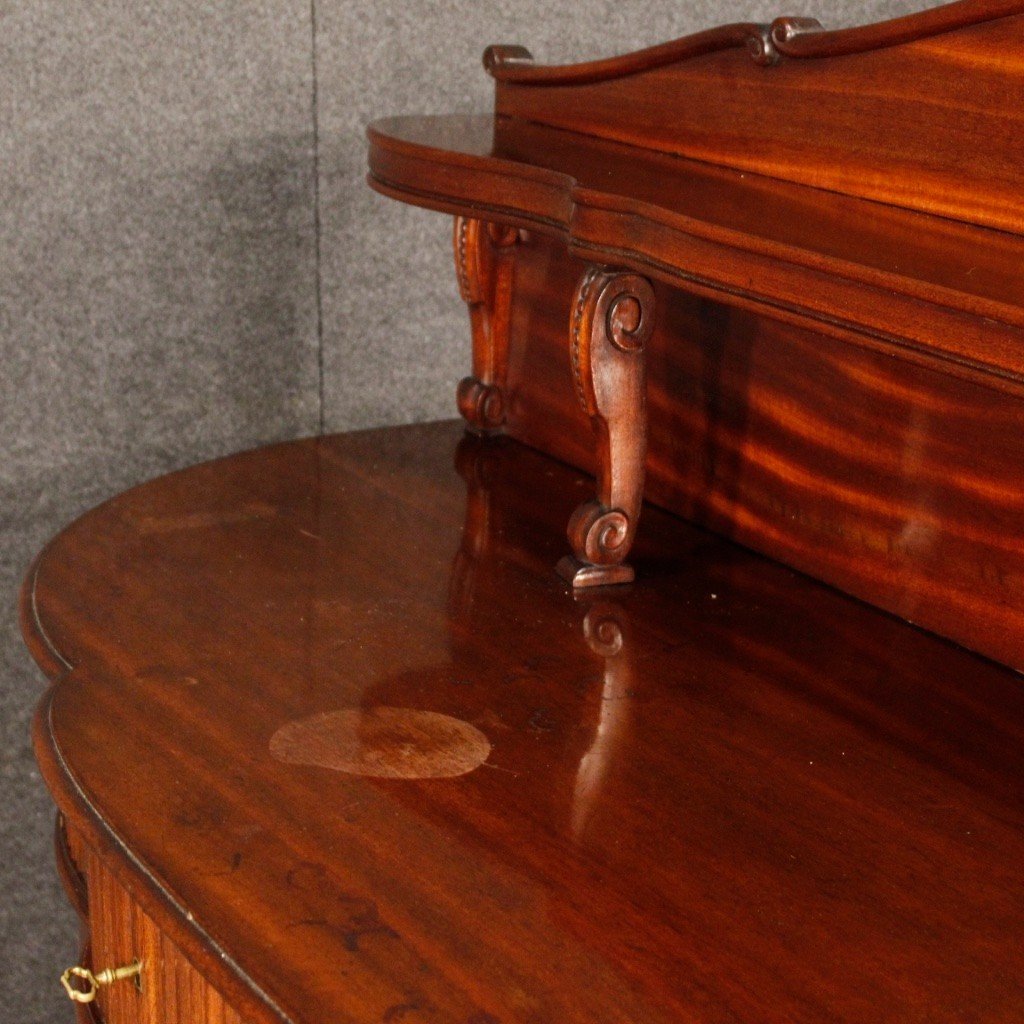 French Sideboard In Mahogany Wood From The 20th Century-photo-2