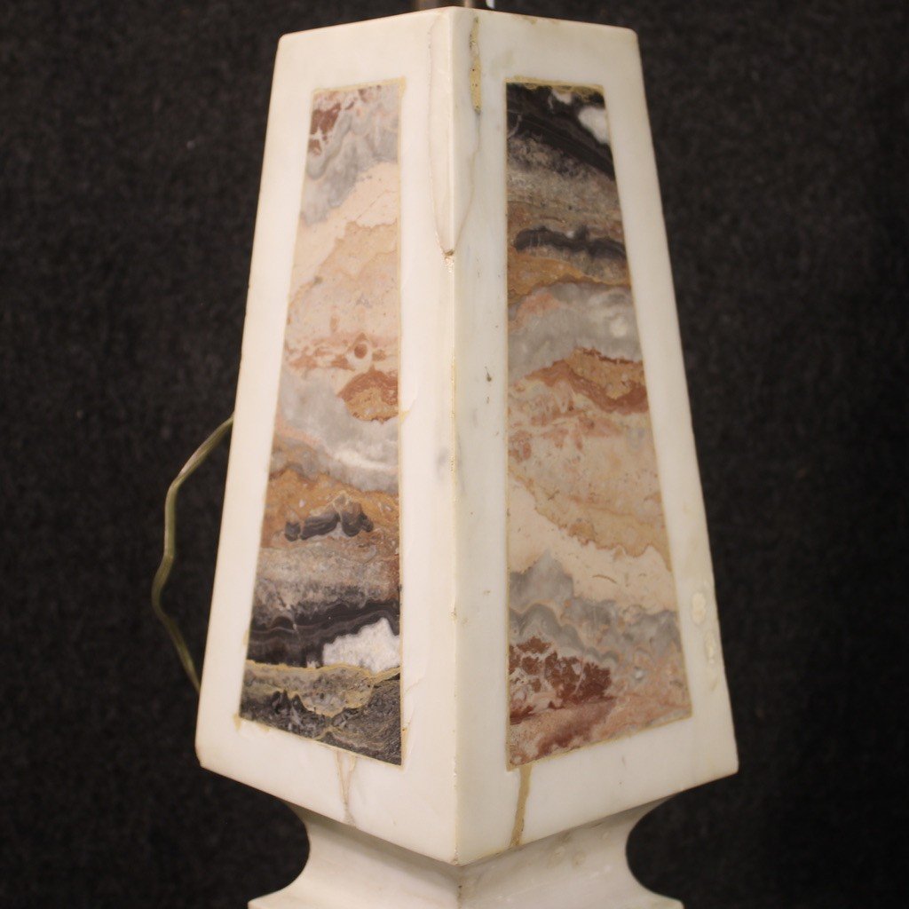 Beautiful Pair Of 1960s Marble Lamps-photo-4