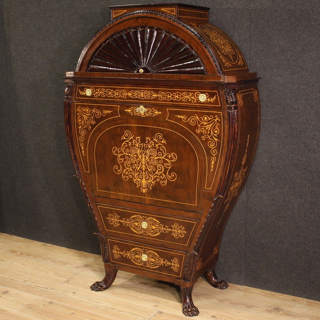 Grand Secrétaire Autrichien De Style Biedermeier