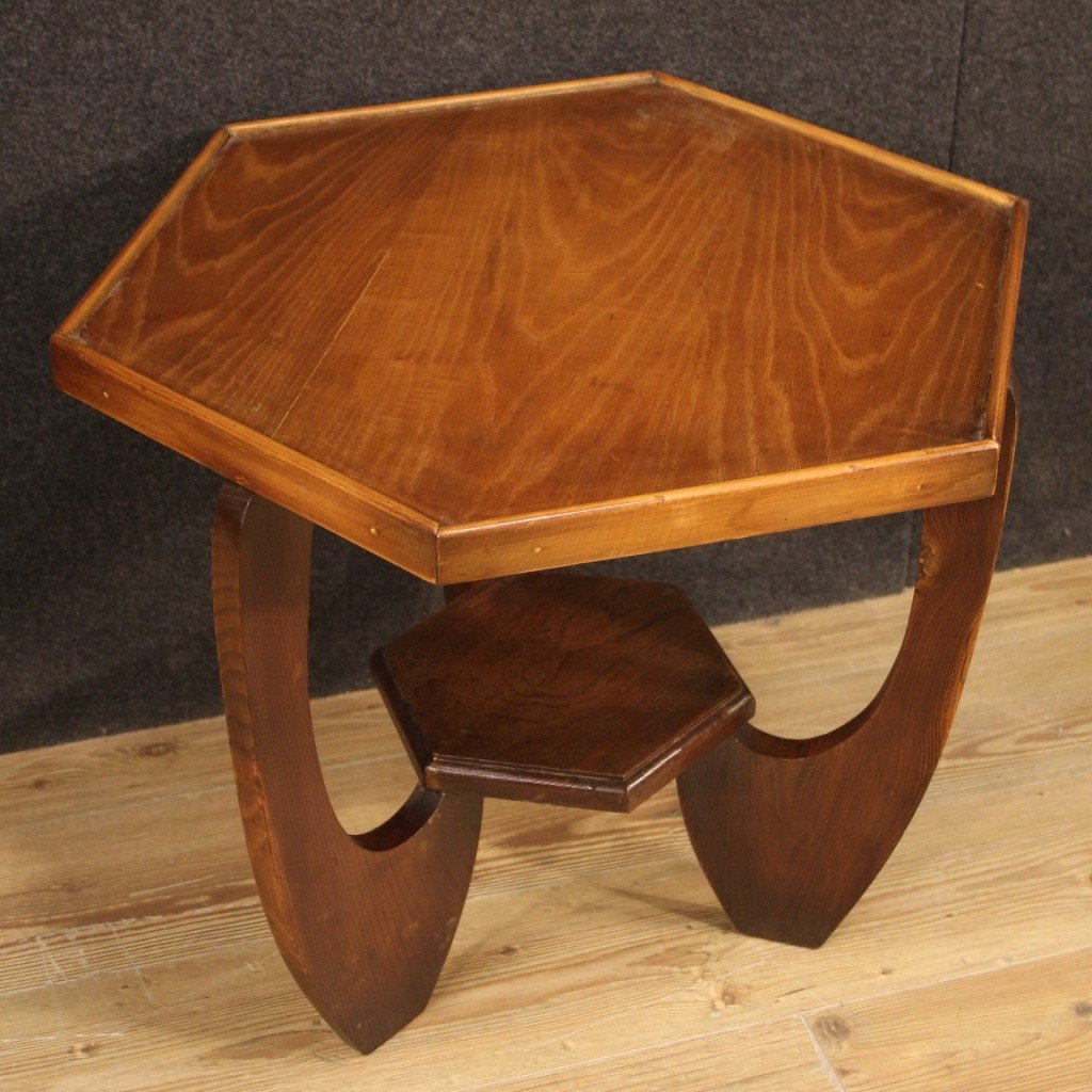 French Coffee Table In Wood From The 20th Century