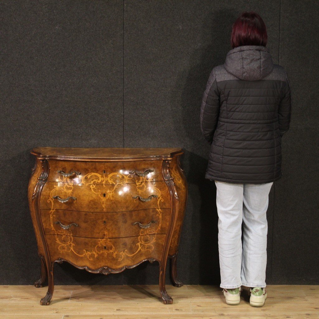 Italian Inlaid Dresser From The 20th Century-photo-3