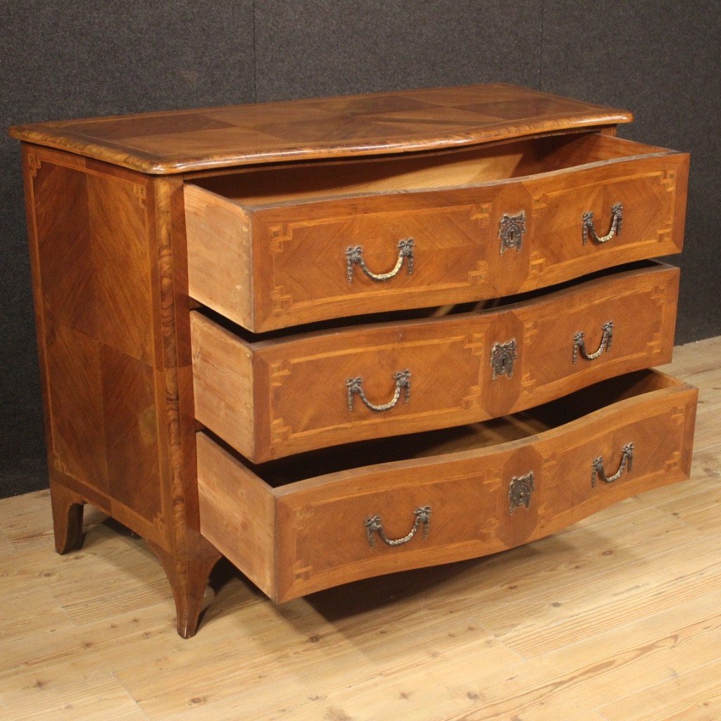 Inlaid Dresser In Louis XV Style From The 20th Century-photo-5