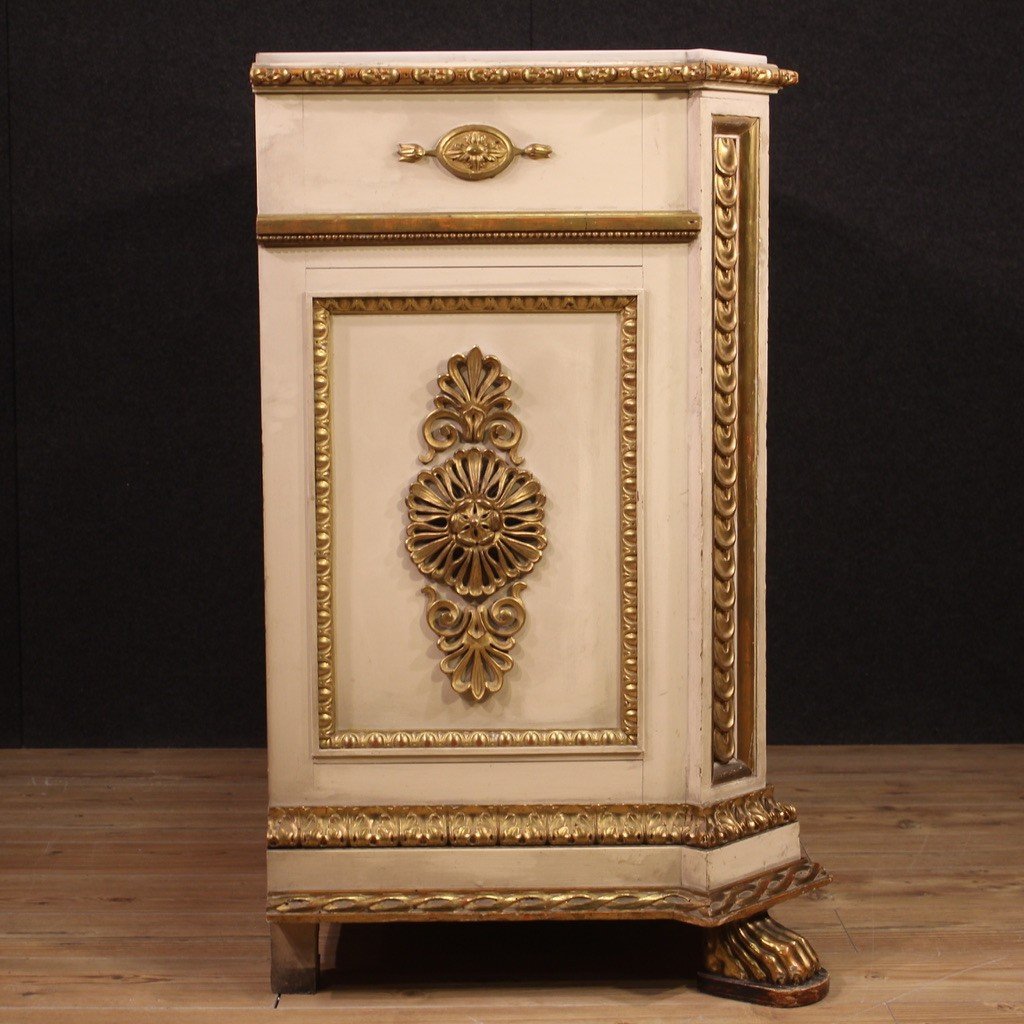 Umbertine Sideboard With Marble Top From The Second Half Of The 19th Century-photo-1