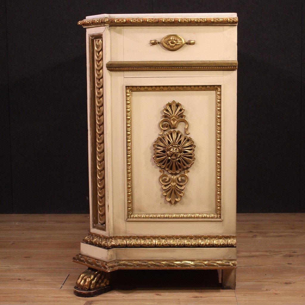 Umbertine Sideboard With Marble Top From The Second Half Of The 19th Century-photo-3