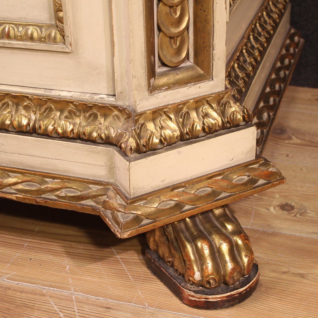 Umbertine Sideboard With Marble Top From The Second Half Of The 19th Century-photo-7