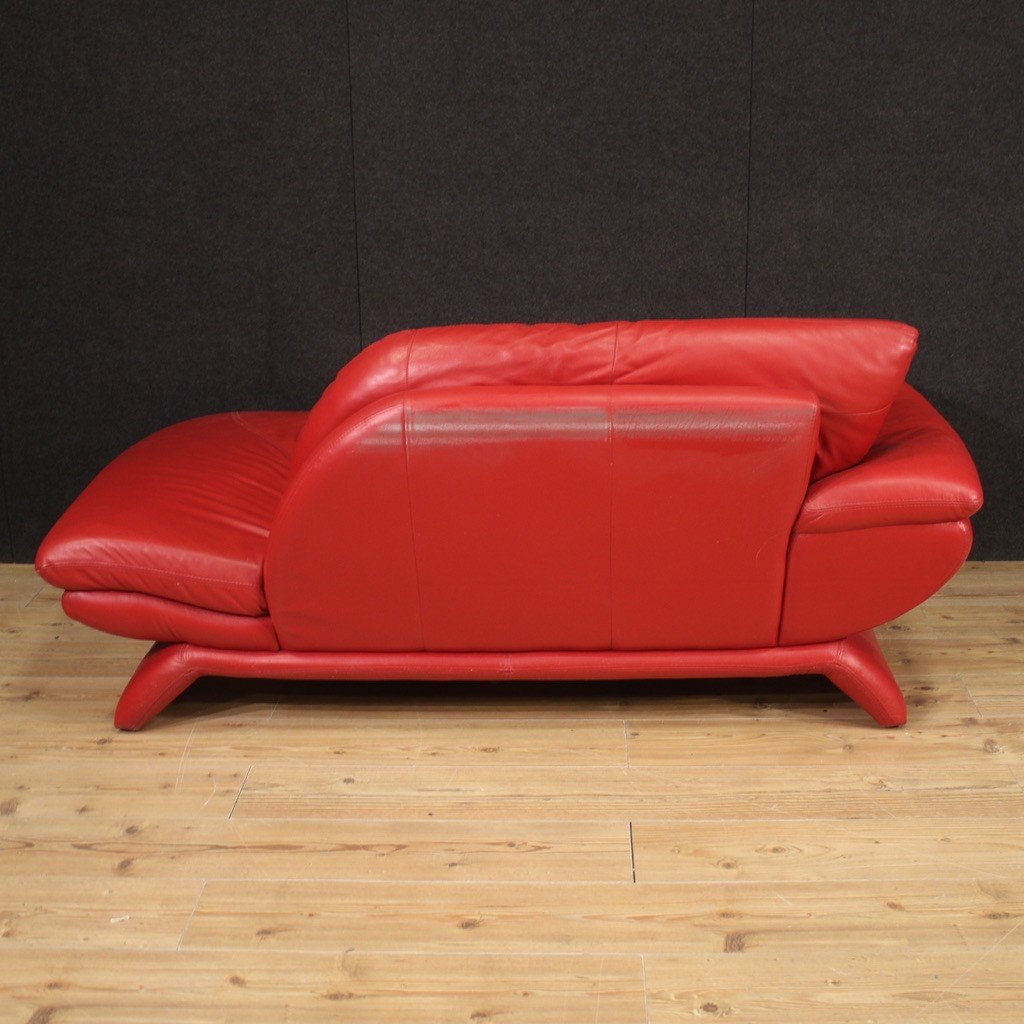 Particular Of 80's Leather Italian Sofa-photo-1