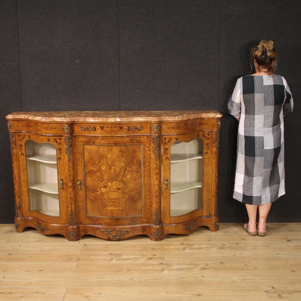 Great Napoleon III Style Inlaid Sideboard-photo-7