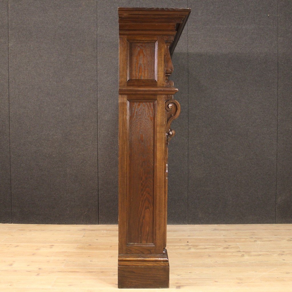 French Bookcase From The 20th Century In Oak-photo-7