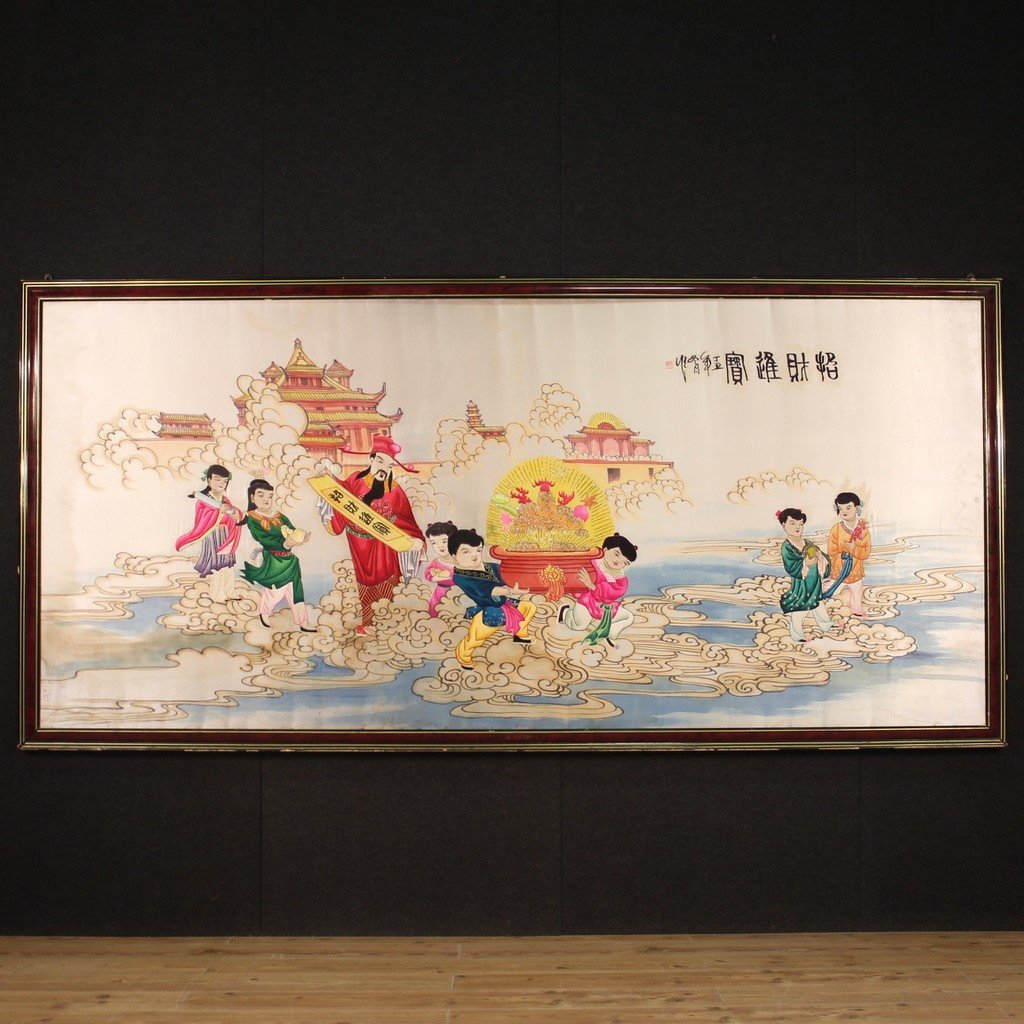 Great 20th Century Chinese Silk Embroidery-photo-2