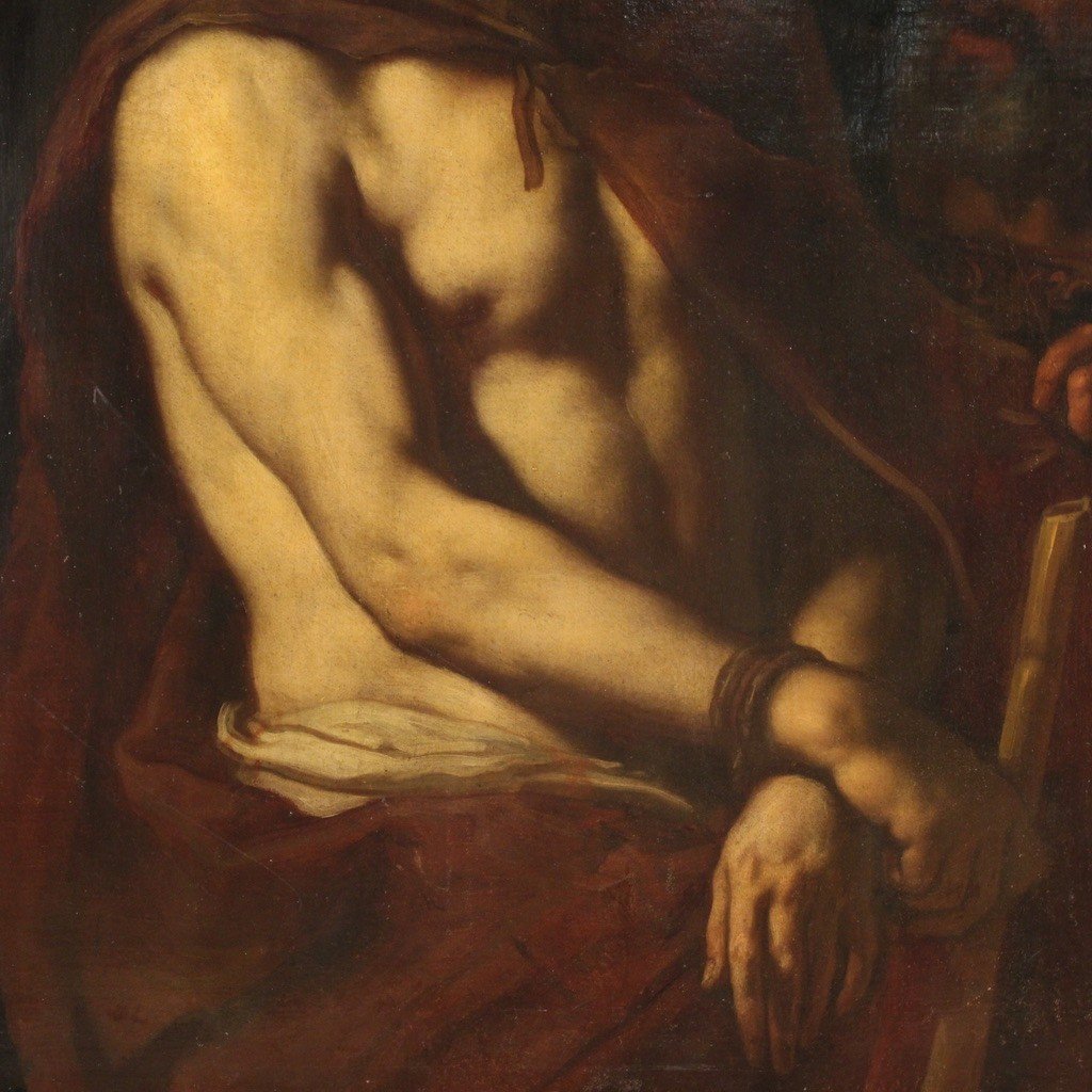 Great 17th Century Italian Religious Painting, Ecce Homo-photo-3