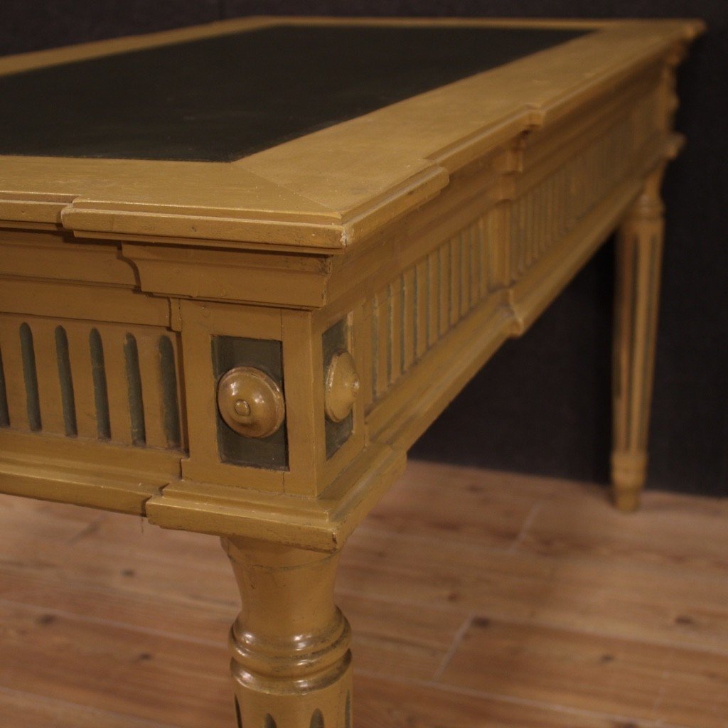 Writing Desk In Lacquered Wood In Louis XVI Style From The 20th Century-photo-5