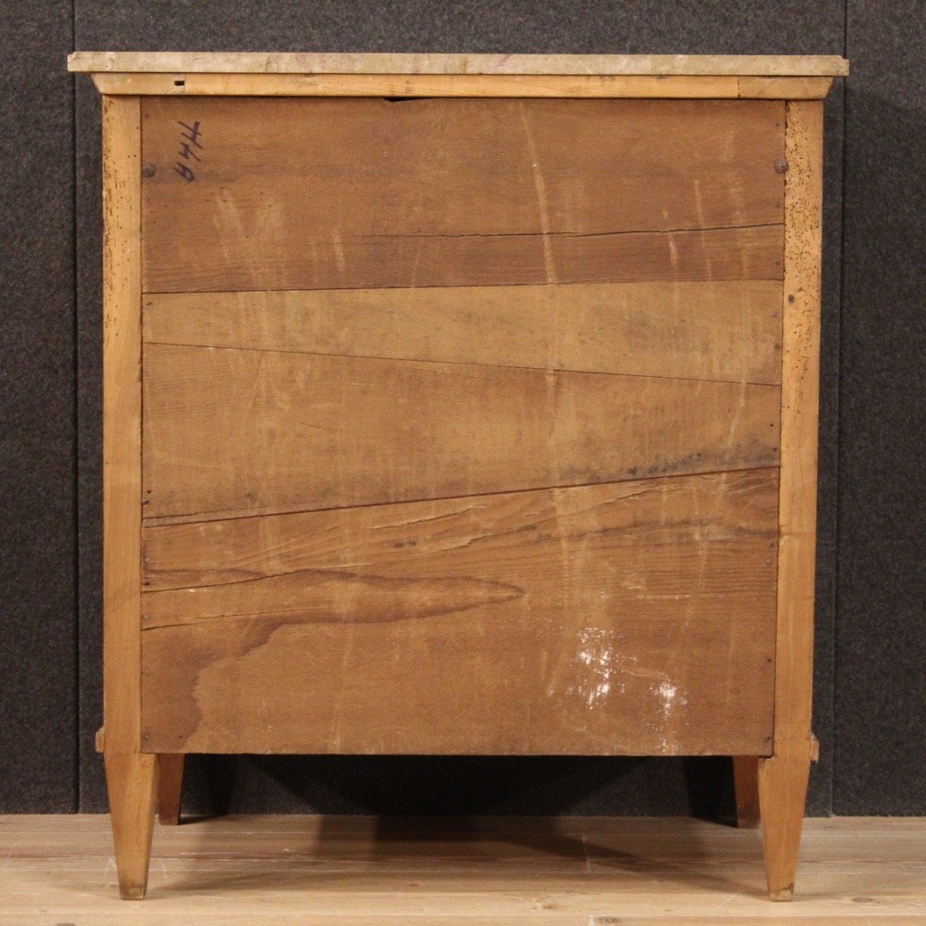 Small Inlaid French Chest Of Drawers In Louis XVI Style -photo-8