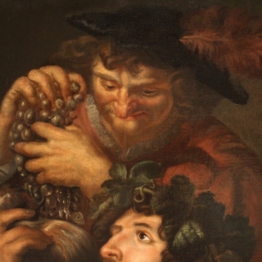 17th Century Mythological Painting, Bacchus And The Allegory Of The Month Of October-photo-7