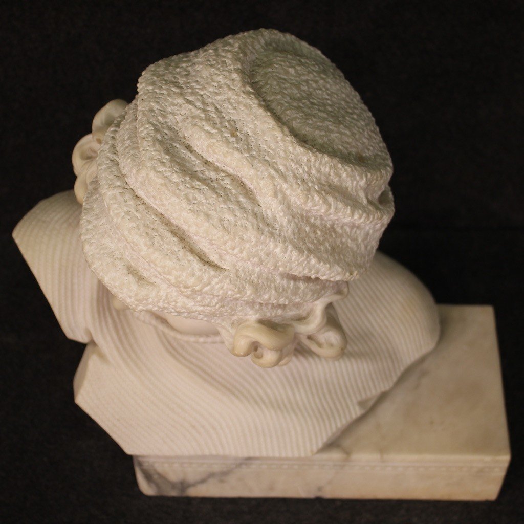 Signed 20th Century Italian Marble Sculpture-photo-8