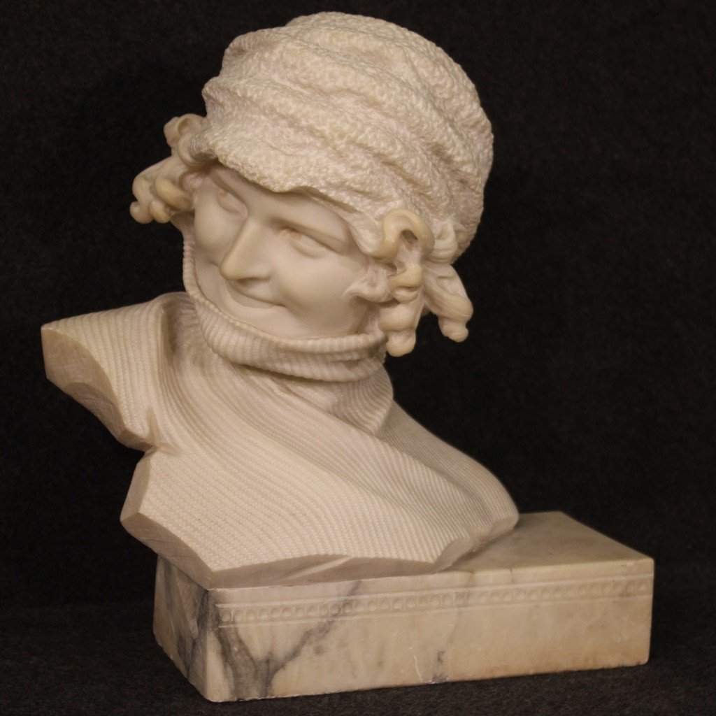 Signed 20th Century Italian Marble Sculpture