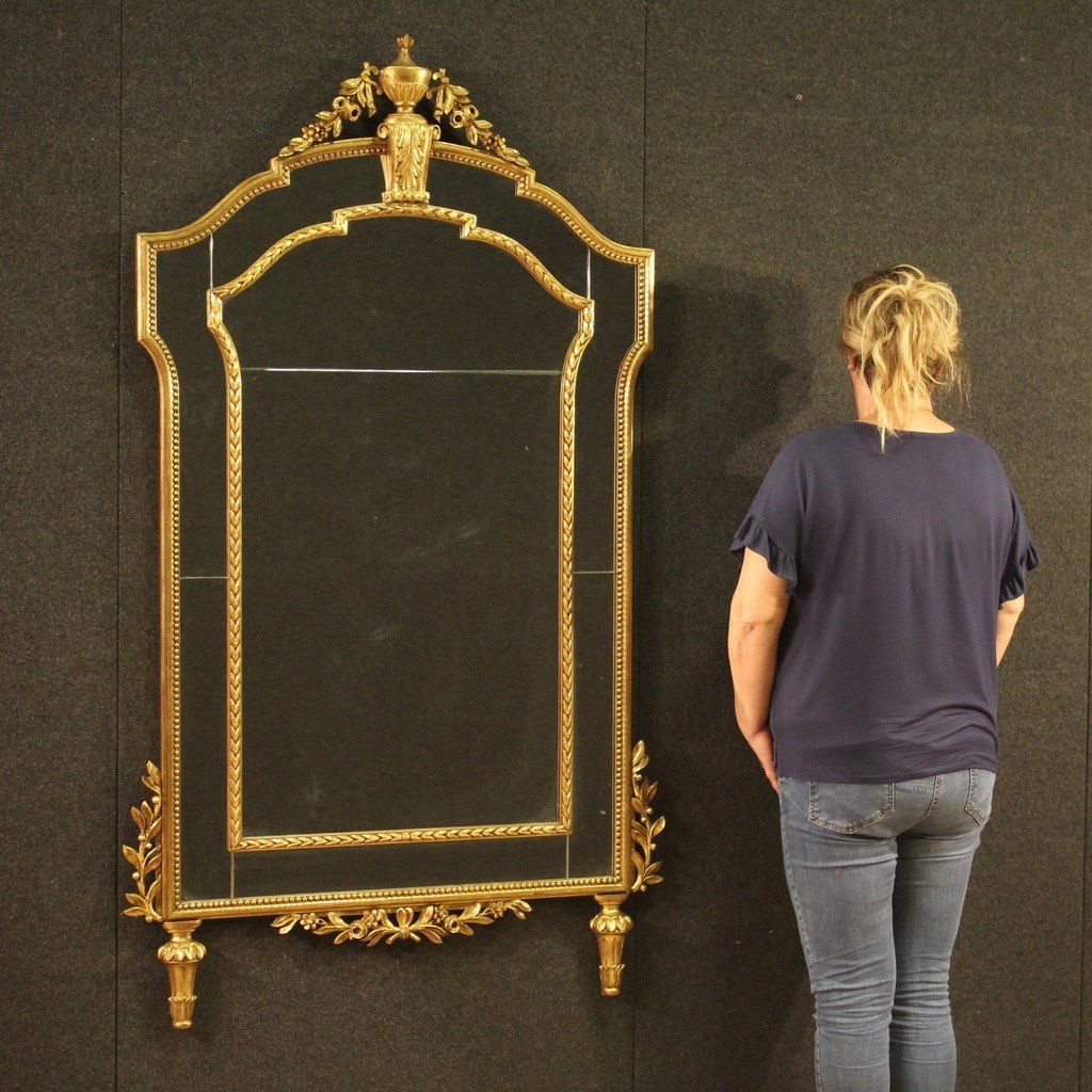 élégant Miroir De Style Louis XVI Du 20ème Siècle-photo-2