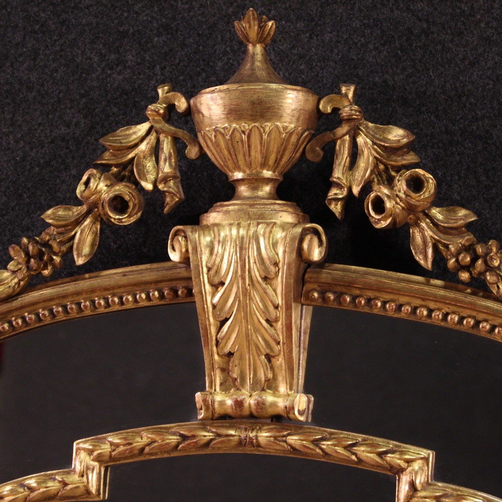 élégant Miroir De Style Louis XVI Du 20ème Siècle-photo-1