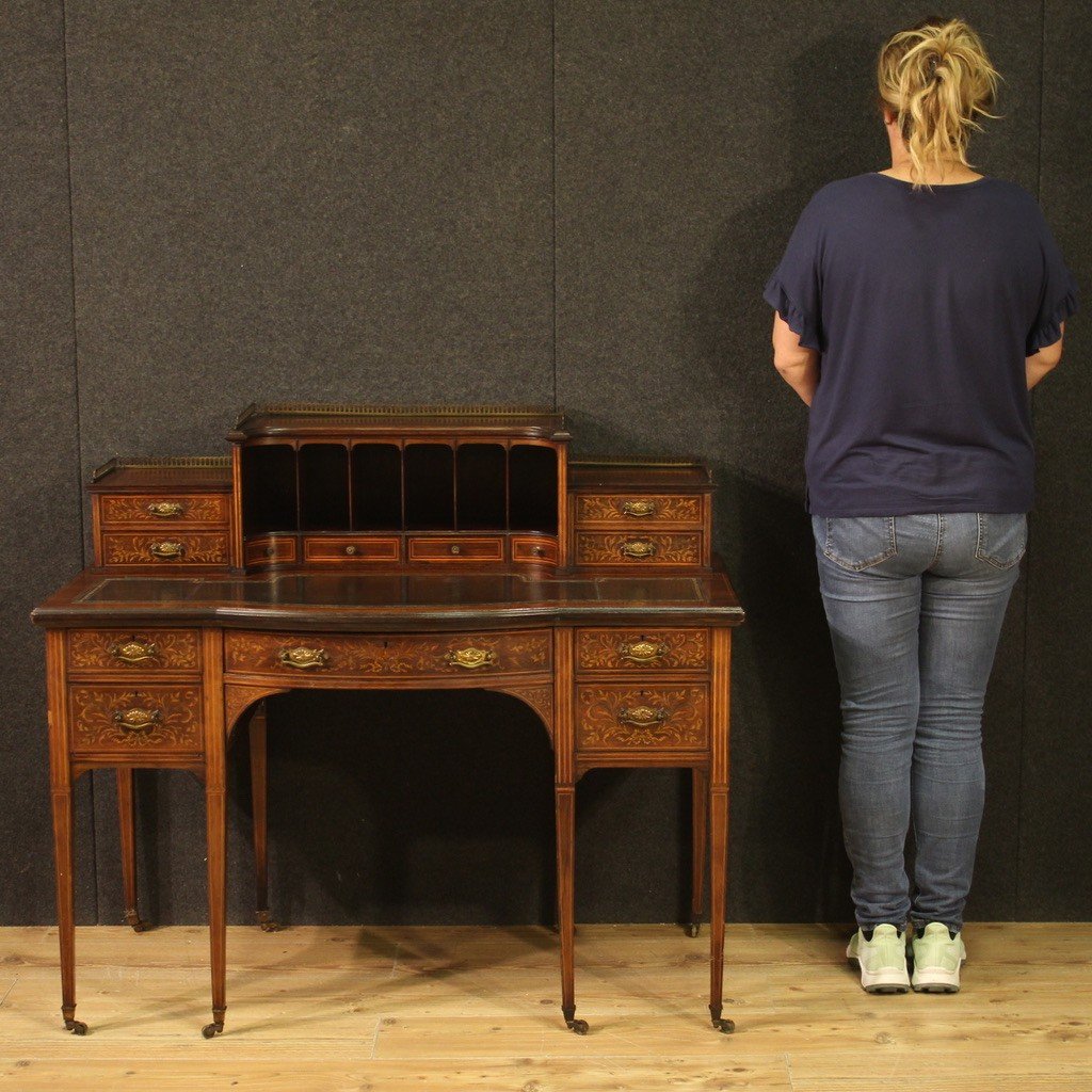 Elegant 19th Century English Writing Desk-photo-2