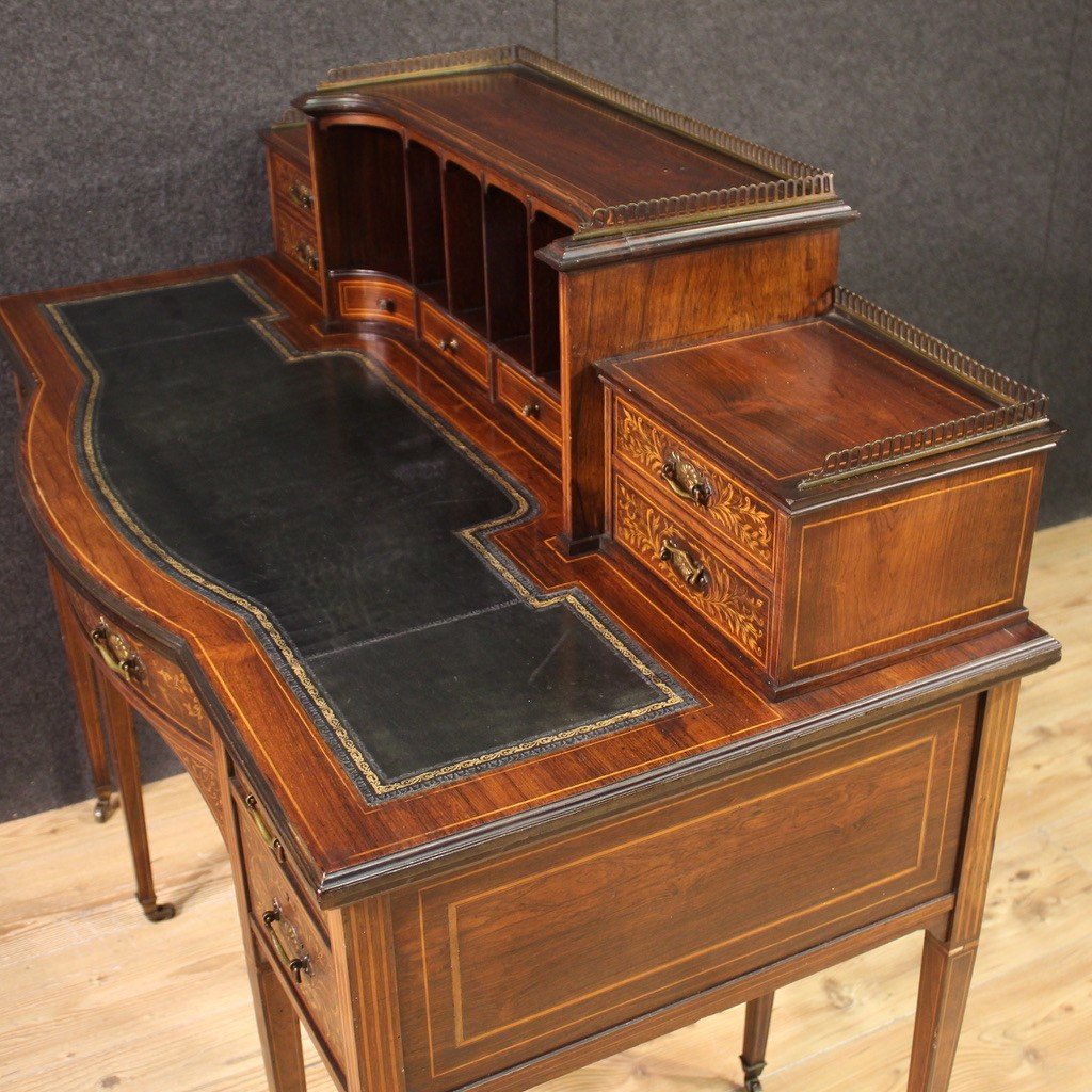 Elegant 19th Century English Writing Desk-photo-4