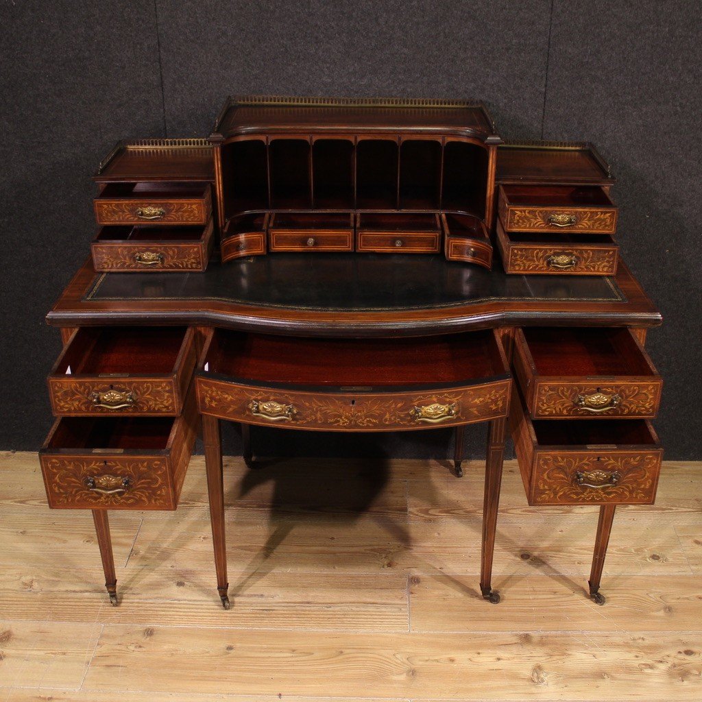 Elegant 19th Century English Writing Desk-photo-4