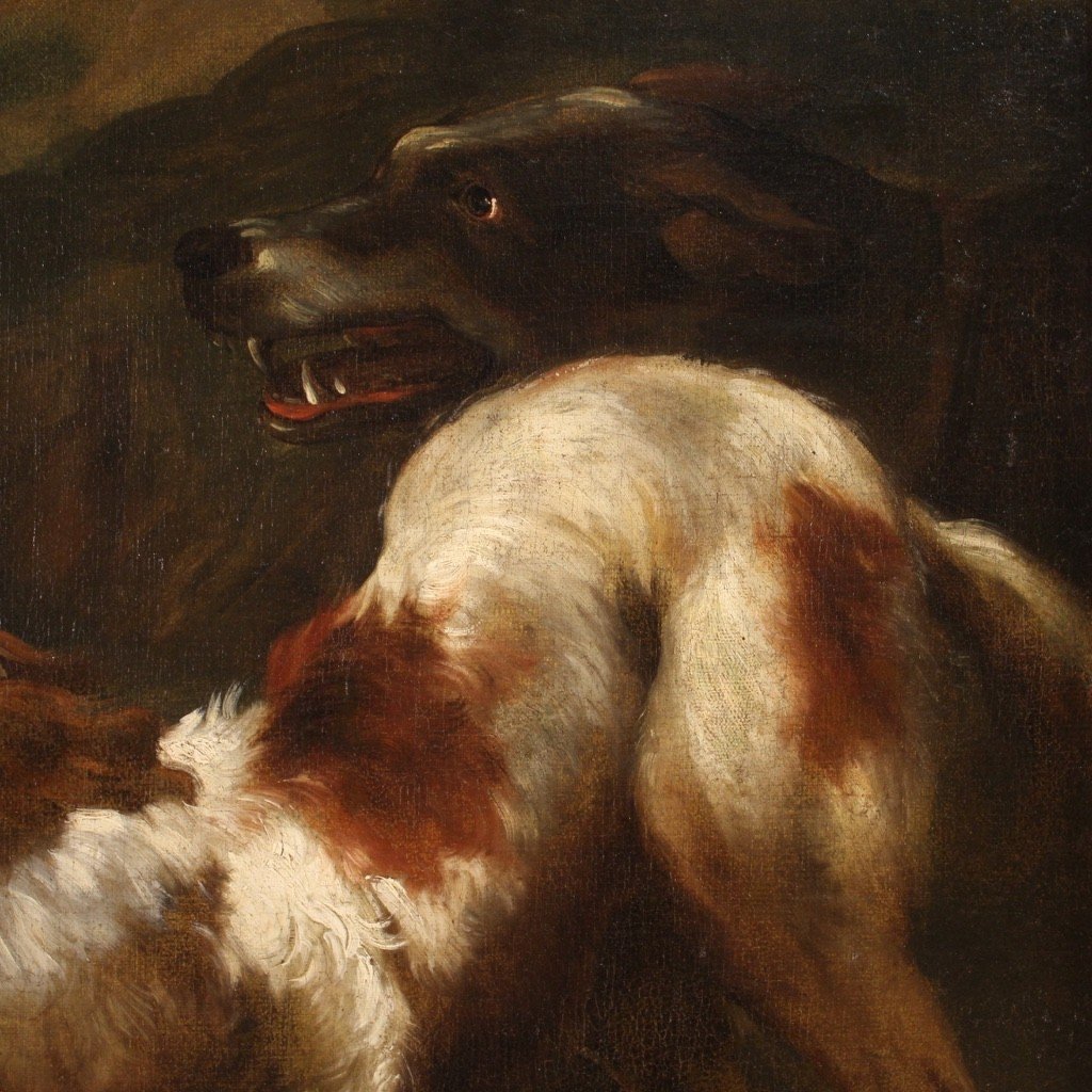 Tableau Lombard Du 17ème Siècle, Le Berger Avec Ses Chiens-photo-5