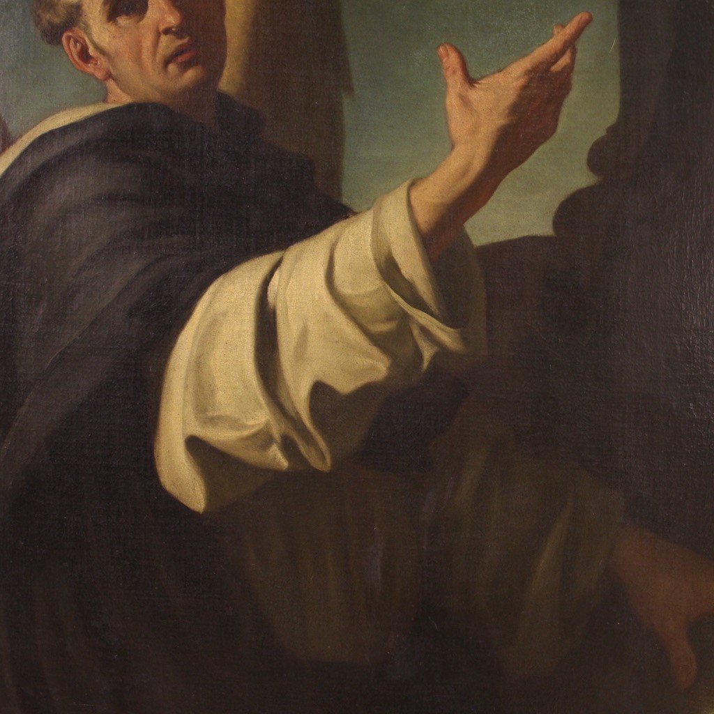 Great 18th Century Italian Painting, Saint Vincent Ferrer-photo-4