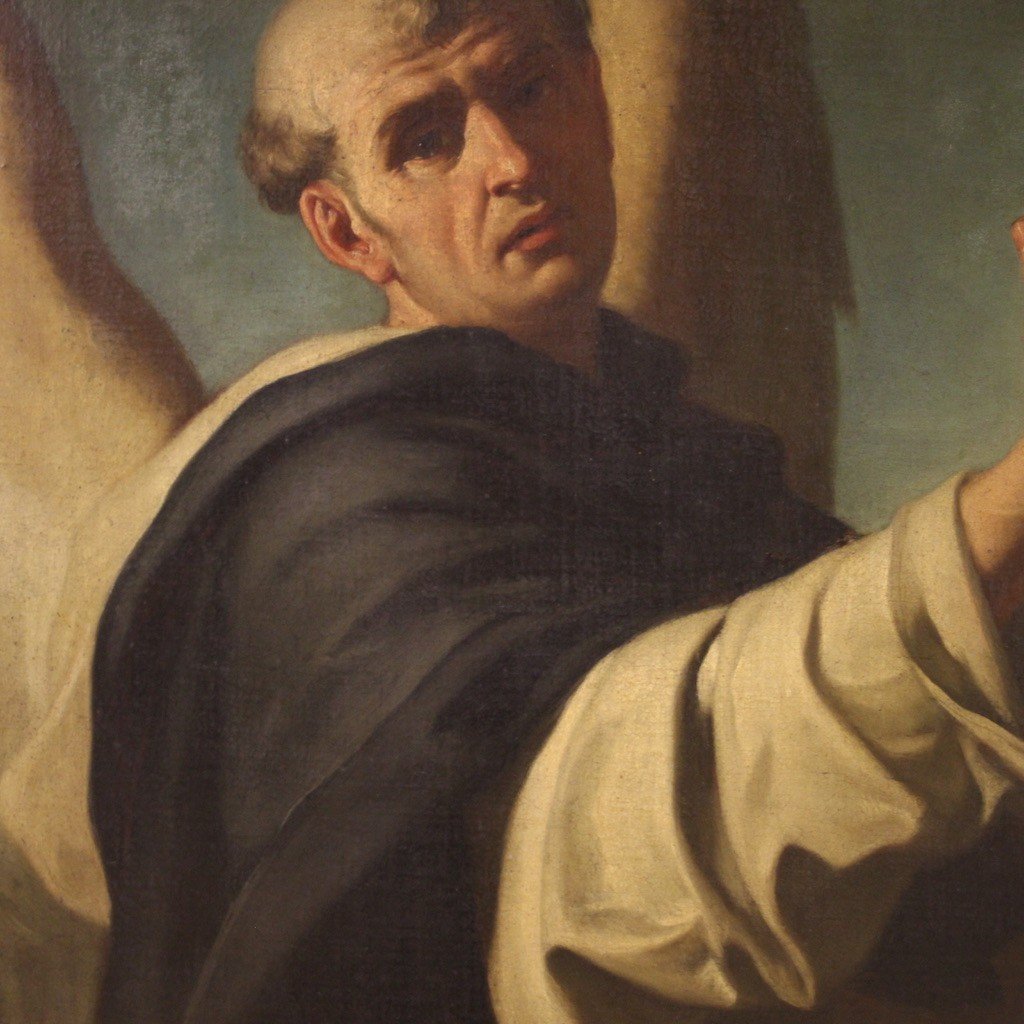 Great 18th Century Italian Painting, Saint Vincent Ferrer-photo-8