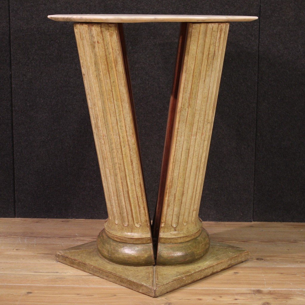 Particular Side Table With Onyx Top From The 70s-photo-1