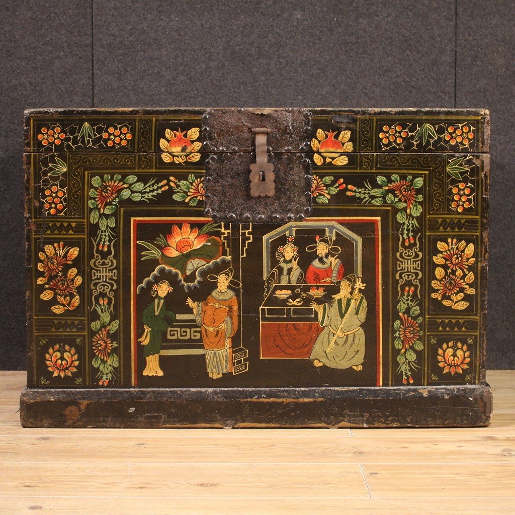 Small Chinese Chest From The 20th Century-photo-7