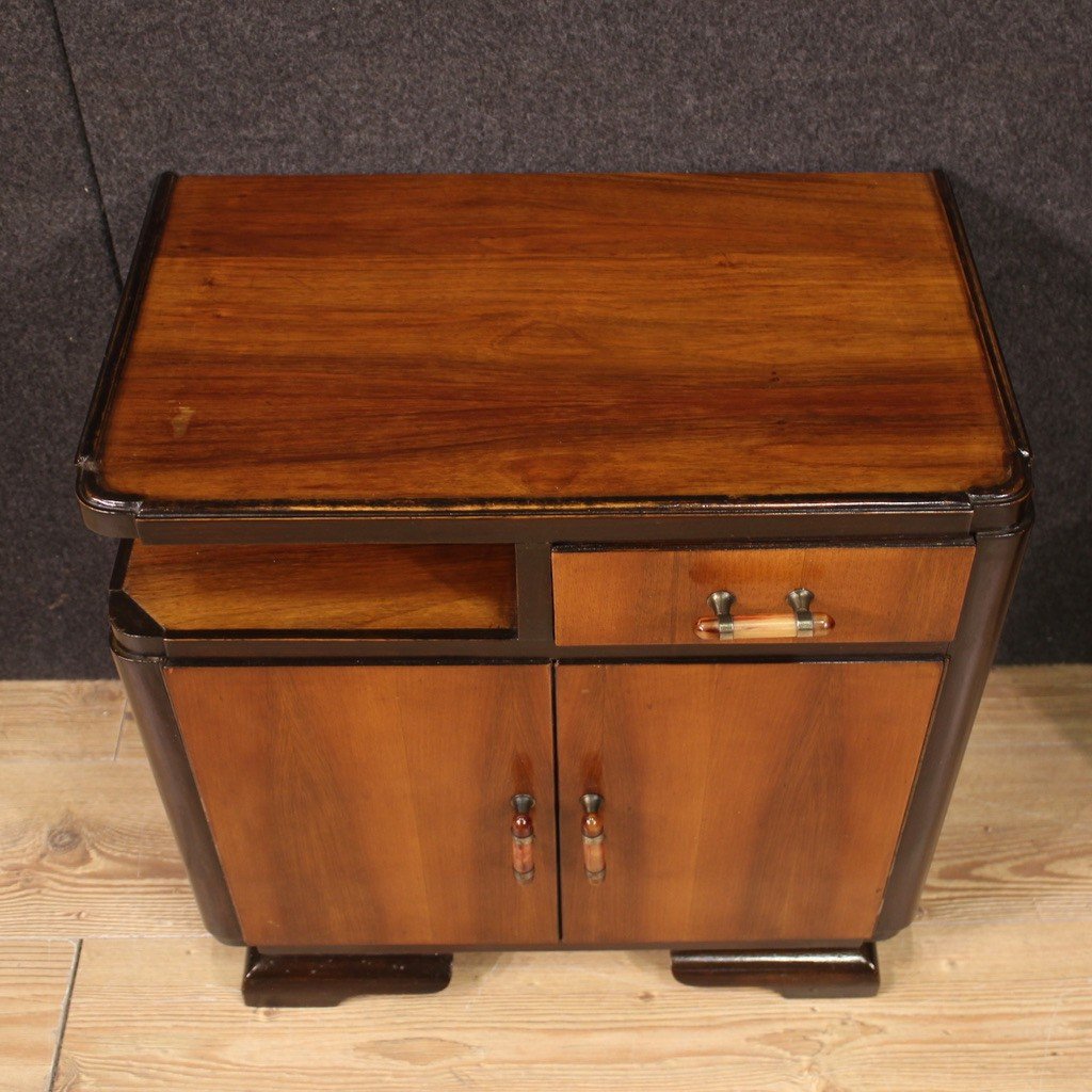 Pair Of Italian Deco Style Bedside Tables From The 20th Century-photo-6