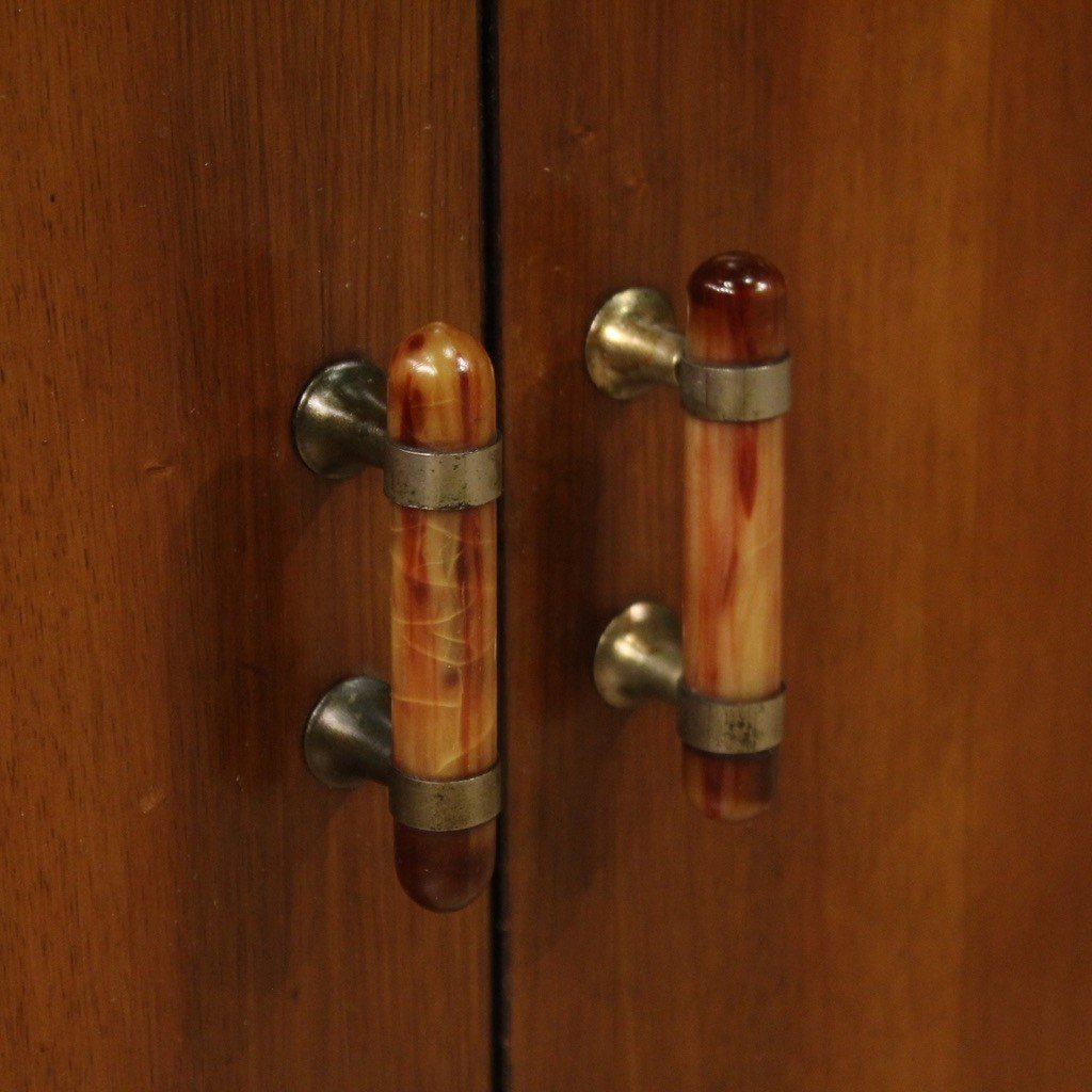 Pair Of Italian Deco Style Bedside Tables From The 20th Century-photo-7