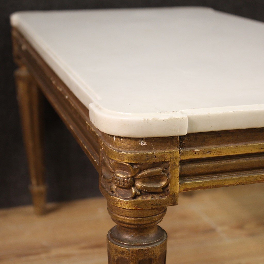 20th Century Marble Top Coffee Table-photo-4