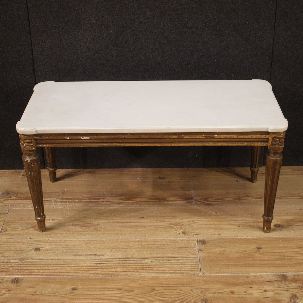 20th Century Marble Top Coffee Table-photo-1