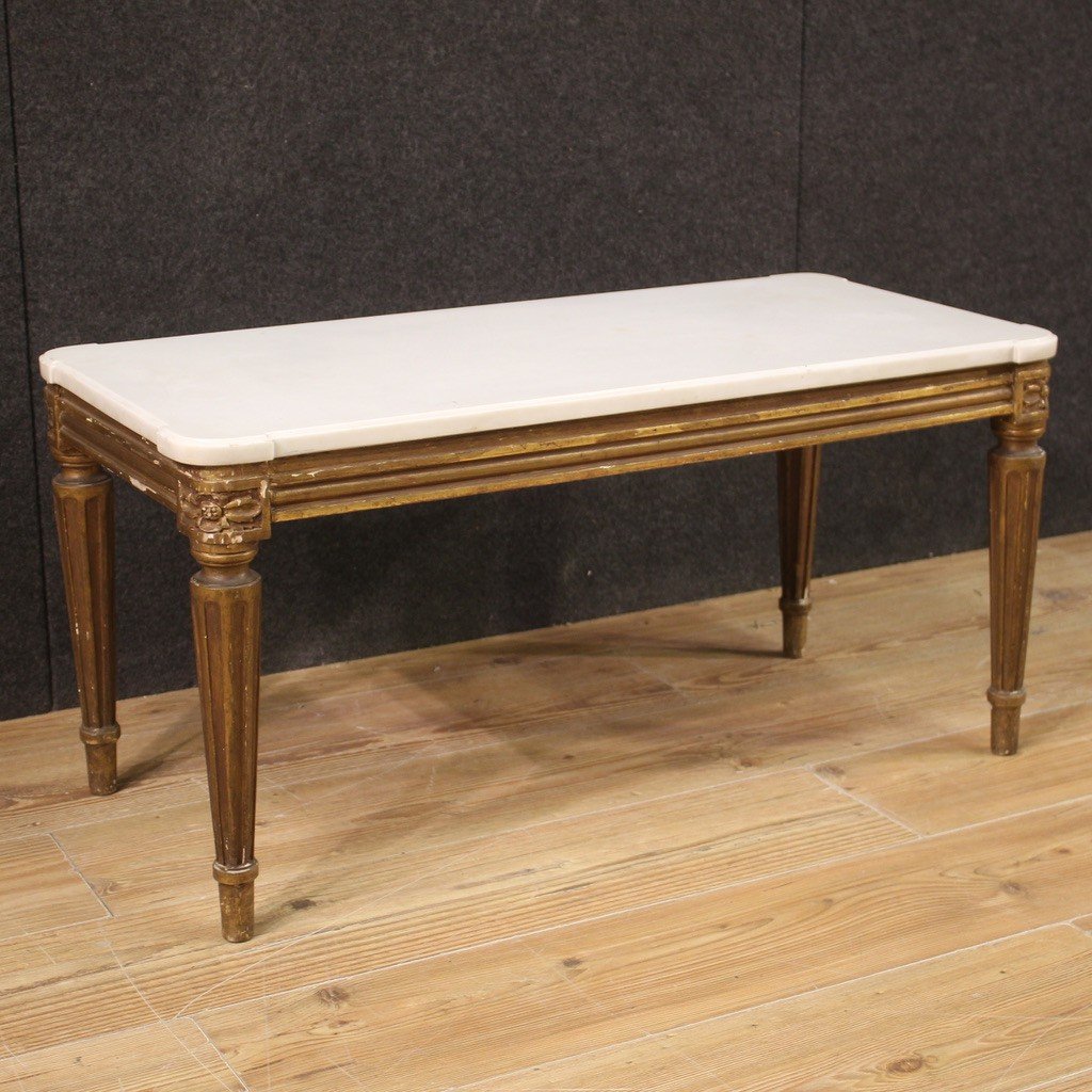 20th Century Marble Top Coffee Table