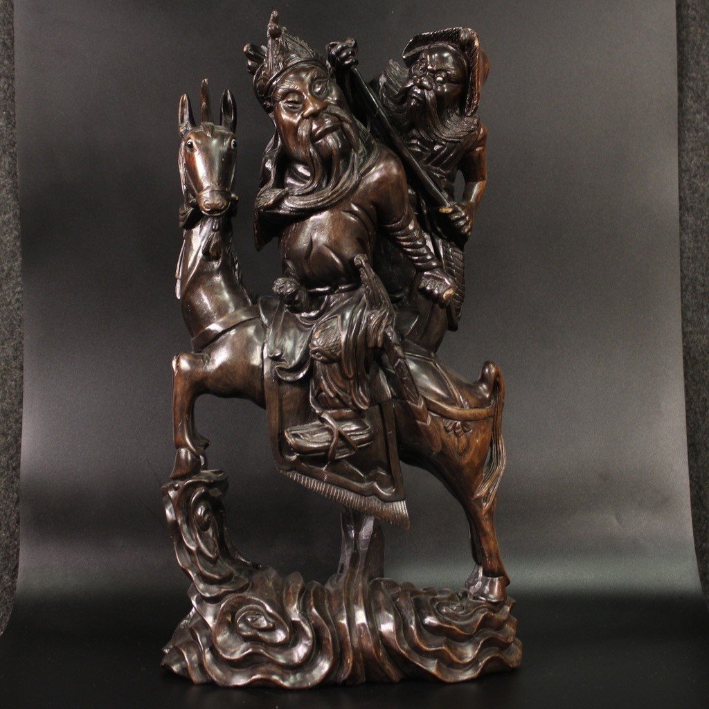 Oriental Wooden Sculpture From The First Half Of The 20th Century