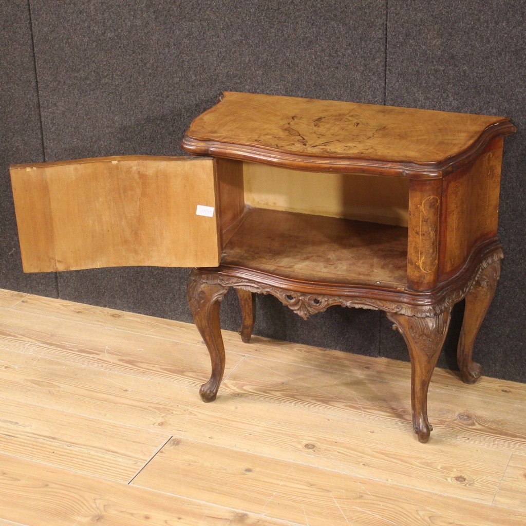 Pair Of Italian Bedside Tables In Wood From The 50s-photo-4