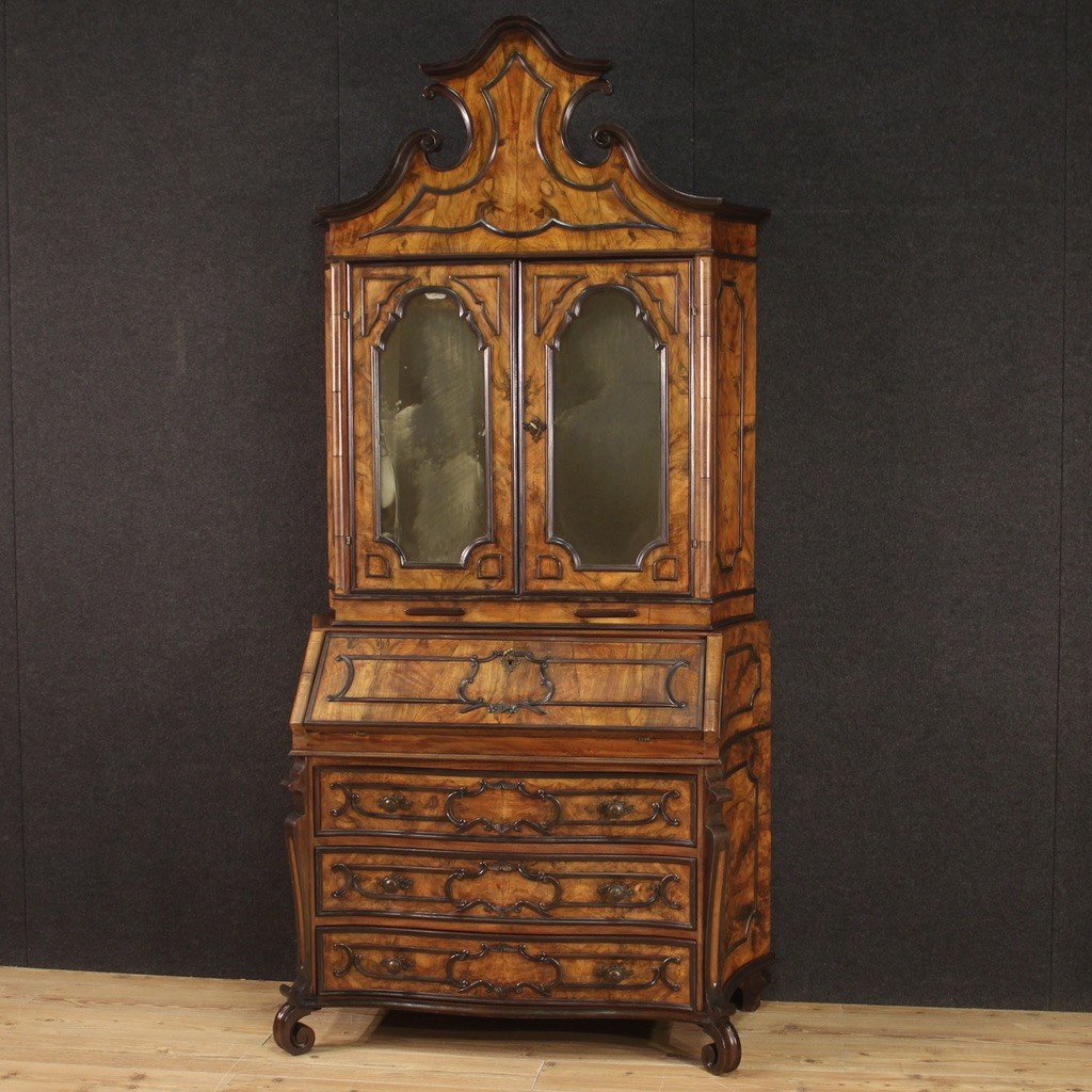 Great Lombard Trumeau In Wood From 20th Century